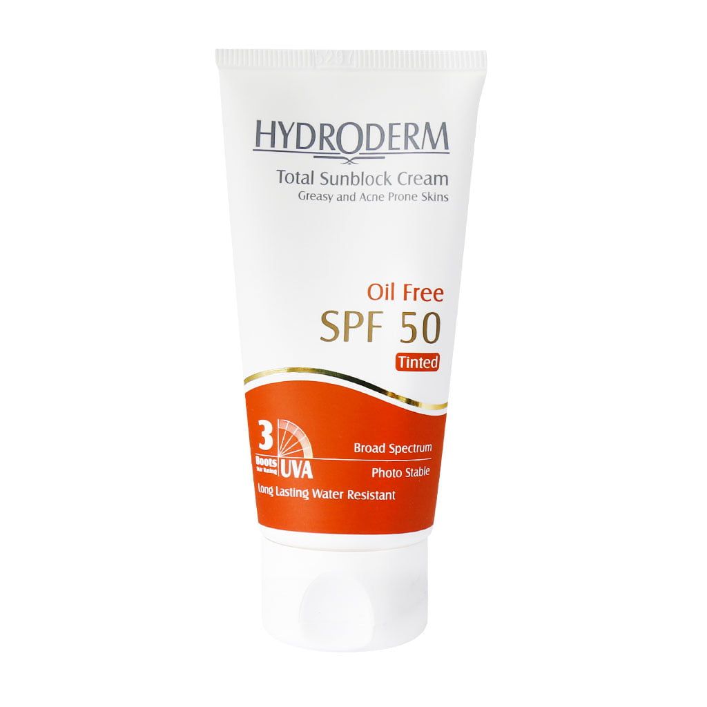 ضد آفتاب فاقد چربی SPF 50 رنگ بژ متوسط هیدرودرم
