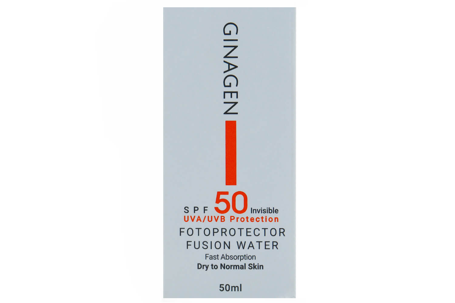 کرم ضد آفتاب بی رنگ پوست خشک SPF50 ژیناژن