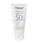 کرم ضد آفتاب ضد لک بی رنگ وایت ویت SPF50 ویتالیر